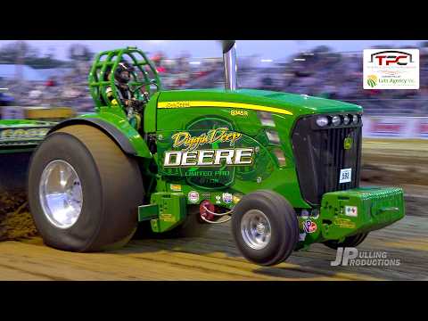 The Pullers Championship 2026: 9500lb Limited Pro Stock Tractors pulling in Nashville, IL!