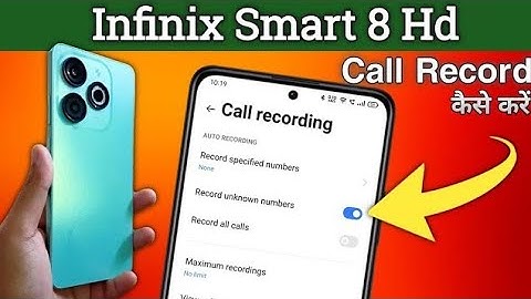 Call recording in infinix smart 8 pro how to record call in infinix smart 8 pro techno helper hindi