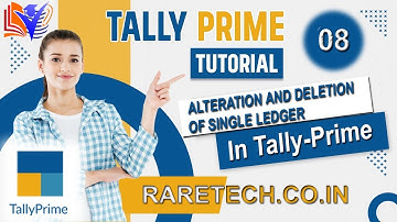 Alteration & Deletion of Single Ledger in Tally Prime | Step-by-Step Guide 💻📊