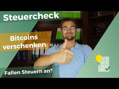 Bitcoins verschenken - Fallen Steuern an?