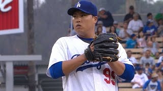CHC@LAD: Ryu strikes out six over seven frames