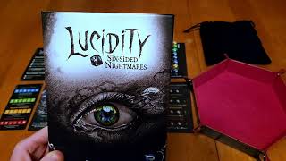 Lucidity: Six Sided Nightmare - Solo Board Game Playthrough