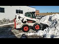 Bobcat S650 M2 Loading Snow @ Toyota Dealer