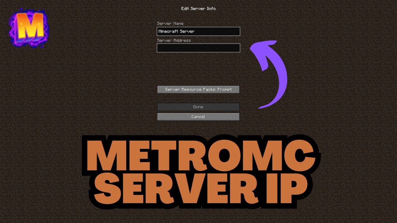 Minecraft MetroMC Server IP Address - YouTube