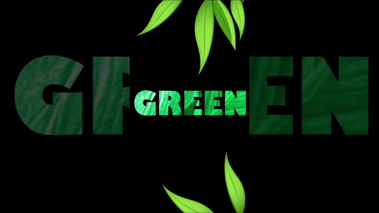 Go green | Video inside Text Animation | ExplainersTube
