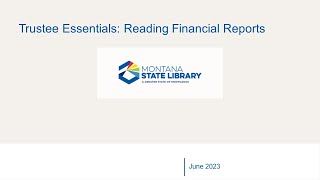 Trustee Essentials: Reading Financial Reports