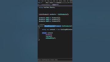 One Quick Tip To Keep Your C# Collection Clean #shorts