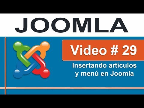 Agregando artículos y menú en Joomla