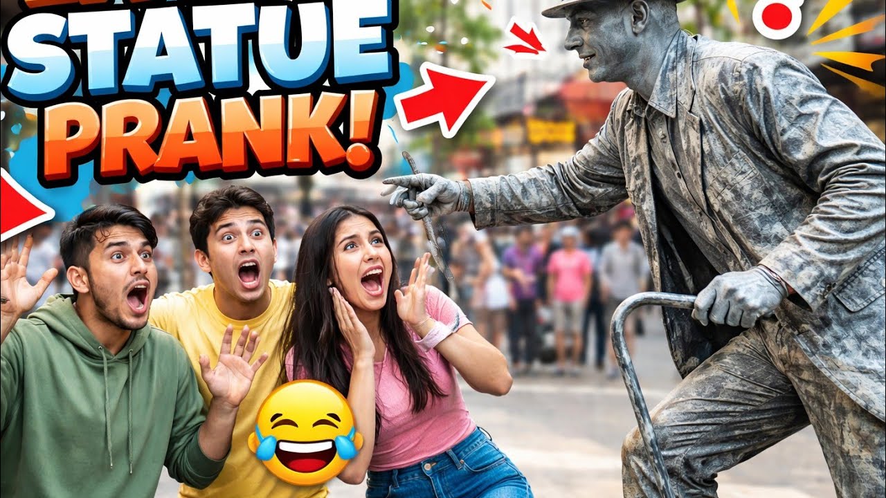 Living Statue Prank Gone Wild 😂 | Friends Freak Out on Street | Comedy Prank 2026