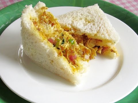 Chicken Masala Sandwich (Indian Style) Video Recipe | Nisa Homey