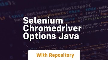 selenium chromedriver options java