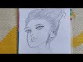 Sketch of a beautiful girl  pencil sketch  drawing tina art  craft