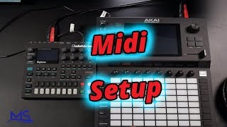 Akai Force - Midi Out to Synth (Digitone)