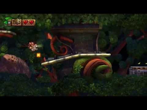 Donkey Kong Country: Tropical Freeze - 100% Walkthrough - 1-4 Trunk Twister (Puzzle Pieces and KONG)