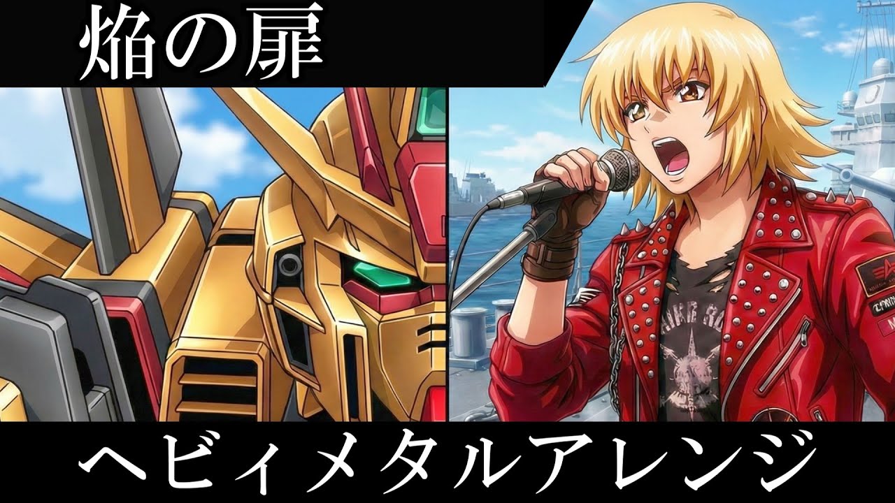 機動戦士ガンダムSEED DESTINY 挿入歌 |  FictionJunction『焔の扉』AIでヘヴィメタルアレンジにしてみた