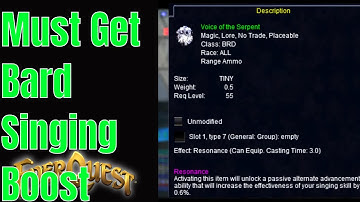 Bard Singing Boost | EverQuest