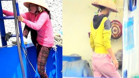 CẢNH CHỊ GÁI ĐI SÀ LAN VƯỢT CỐNG KINH CỤT KIÊN GIANG VỚI NỔI ĐẦY LO SỢ