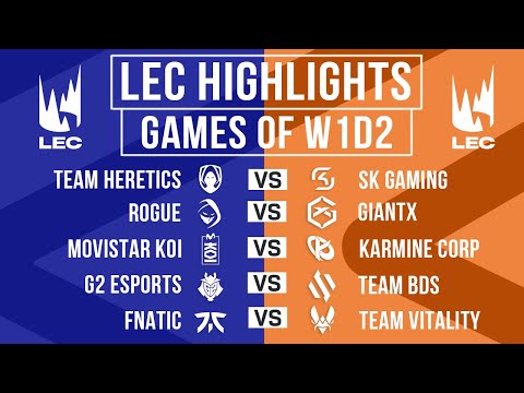 LEC Highlights ALL GAMES Week 1 Day 2 | LEC 2025 Winter Split
