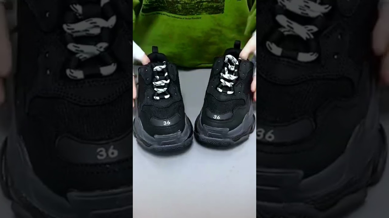Balenciaga Triple S Triple Black 172342F128017 unboxing review from timstar.ru