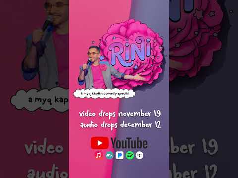 Myq Kaplan New One-Hour Stand-Up Special “Rini” Debuts Here On YouTube November 19, 2025!