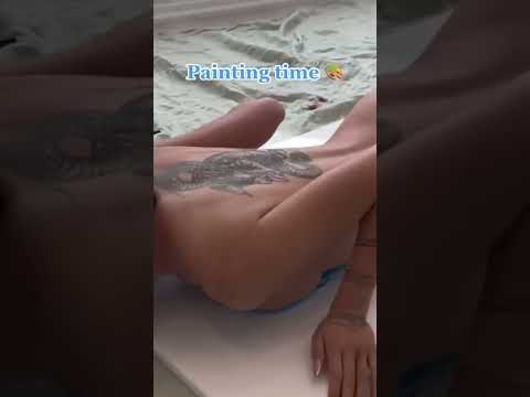 You Want To Body Paint Girls Model Sexy Hot Gyat 