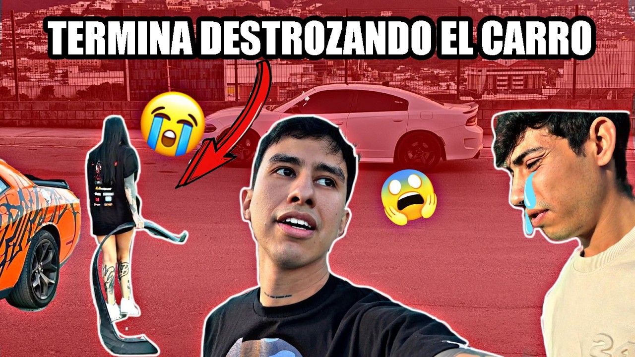 CARTER ROMPE SU LIP ,TERMINA DESTROZANDO EL CARRO 😭🔥