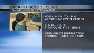 Free vaccines for Tucson kids at Pima County's back-to-school clinic