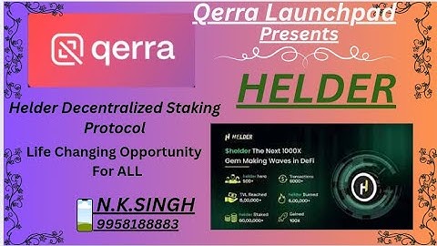 HELDER Stacking & Compounding Protocol,  Real Legit Project  💯%