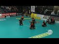 E-Hockey Vorführspiel während der U19-Floorball-Weltmeisterschaft