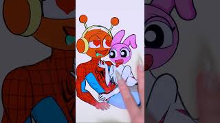 Incredibox Sprunki Mermaid Pinki Steals Orens Heart Sticker Book Asmr