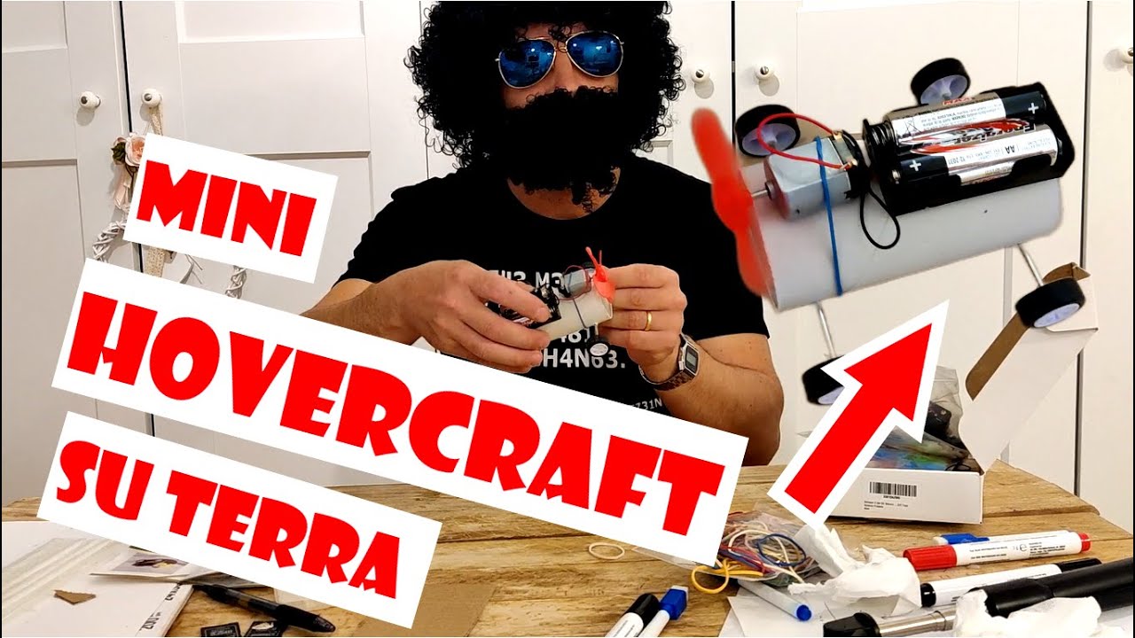 Unboxing con mini hovercraft da terra