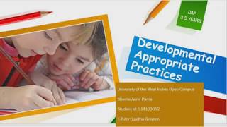 Developmental Appropriate Practices