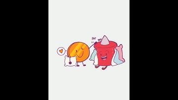 Pin Gives Her Plush To Coiny (Coinpin) [BFDI Comic]