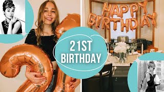 I TURNED 21!! | BREAKFAST AT TIFFANY'S THEMED SURPRISE PARTY!