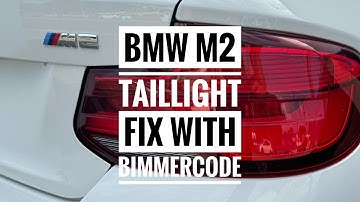 BMW F87 M2 Tail Light Error Fix With Bimmercode