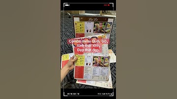 Combo menu quầy gỗ cho quán cafe thật là xinh đẹp