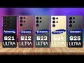 Samsung Galaxy S21 Ultra Vs GalaxyS22 Ultra Vs GalaxyS23 Ultra Vs GalaxyS24 Ultra Vs GalaxyS25 Ultra