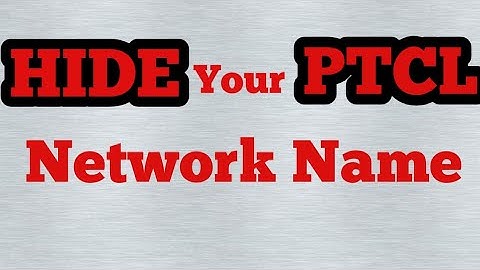 How to Hide PTCL WiFi Name | ptcl setting