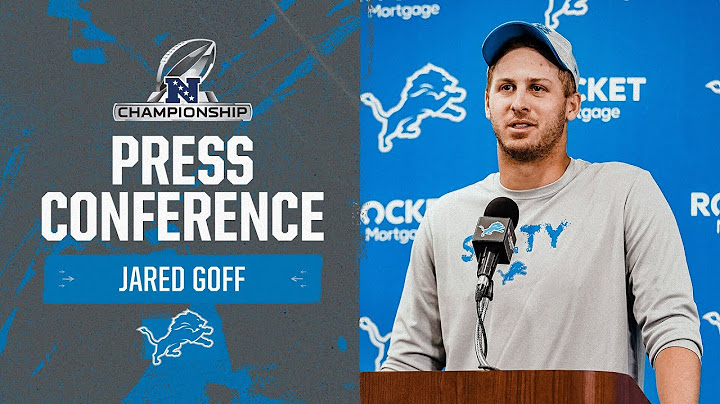 Jared Goff Press Conference | January 26, 2024