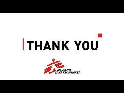 Thank you from Doctors Without Borders - 2017