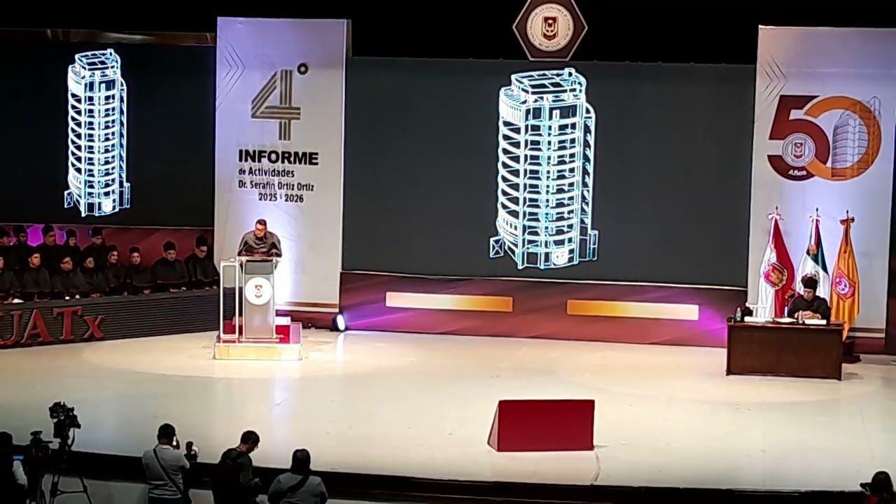 UATx motor de la transformación y Justicia Social: Dr. Serafín Ortiz 4o. Informe 