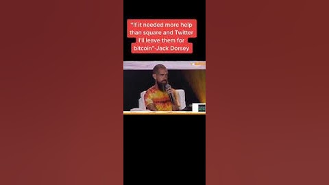 Jack Dorsey on #bitcoin