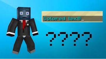 Type colored text in chat! (New Editing Style!)