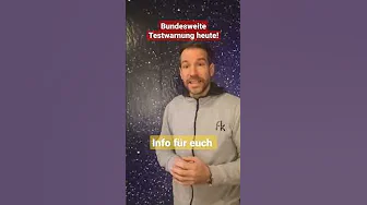 Bundesweiter Warntag heute 11 Uhr Test Warnsysteme #warntag #sirene #notfall thumbnail