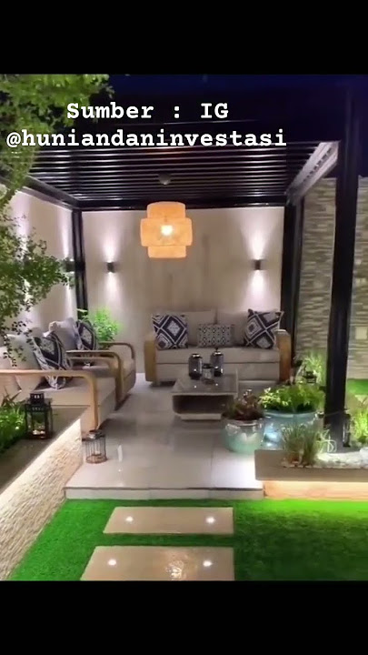 Ide taman belakang rumah #inspirasirumah #dekorasiinterior #desainrumah