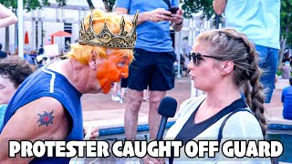Reporter DESTROYS Anti-Trump Protester With One Simple Question