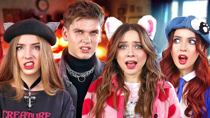 We Got to New Family! Alt Girl, Soft Girl, Nerd and Villain Dad Became a Family