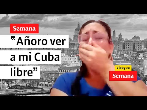 “Añoro la libertad de Cuba”: ciudadana cubana rompe en llanto en vivo en SEMANA |Vicky en Semana