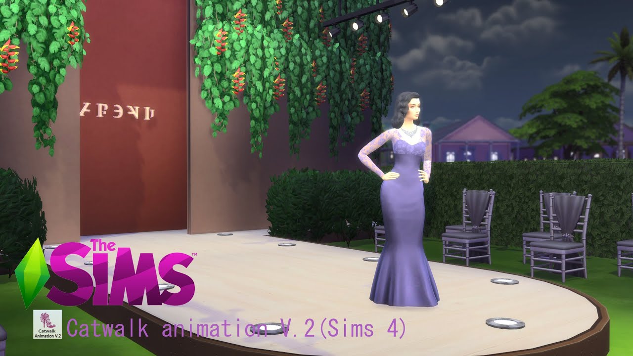 Sims 4 Catwalk Animation V. 2 *TESTING* YouTube