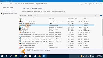 How to uninstall Avast Free antivirus and link to the removal tool if you have problems